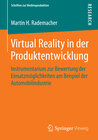 Buchcover Virtual Reality in der Produktentwicklung