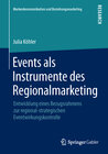 Buchcover Events als Instrumente des Regionalmarketing