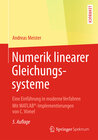 Buchcover Numerik linearer Gleichungssysteme