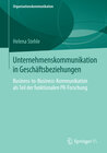 Buchcover Unternehmenskommunikation in Geschäftsbeziehungen