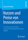 Buchcover Nutzen und Preise von Innovationen