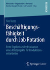Buchcover Beschäftigungsfähigkeit durch Job Rotation