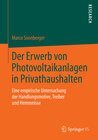 Buchcover Der Erwerb von Photovoltaikanlagen in Privathaushalten