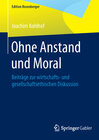 Buchcover Ohne Anstand und Moral