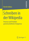 Buchcover Schreiben in der Wikipedia