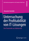 Buchcover Untersuchung der Profitabilität von IT-Lösungen
