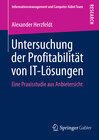 Buchcover Untersuchung der Profitabilität von IT-Lösungen