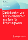 Buchcover Zur Robustheit von Konfidenzbereichen und Tests für Erwartungswerte