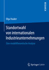 Buchcover Standortwahl von internationalen Industrieunternehmungen