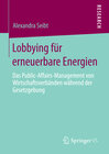 Buchcover Lobbying für erneuerbare Energien
