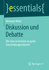 Buchcover Diskussion und Debatte
