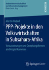 Buchcover PPP-Projekte in den Volkswirtschaften in Subsahara-Afrika