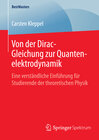 Buchcover Von der Dirac-Gleichung zur Quantenelektrodynamik