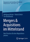 Buchcover Mergers & Acquisitions im Mittelstand