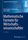 Buchcover Mathematische Formeln für Wirtschaftswissenschaftler