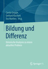 Buchcover Bildung und Differenz