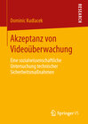 Buchcover Akzeptanz von Videoüberwachung