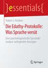 Buchcover Die Edathy-Protokolle: Was Sprache verrät