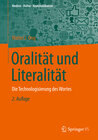 Buchcover Oralität und Literalität