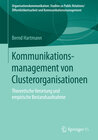 Buchcover Kommunikationsmanagement von Clusterorganisationen