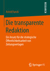 Buchcover Die transparente Redaktion