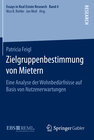 Buchcover Zielgruppenbestimmung von Mietern