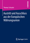 Buchcover Austritt und Ausschluss aus der Europäischen Währungsunion
