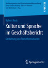 Buchcover Kultur und Sprache im Geschäftsbericht