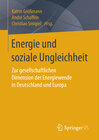 Buchcover Energie und soziale Ungleichheit
