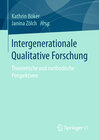 Buchcover Intergenerationale Qualitative Forschung