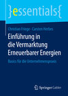 Buchcover Einführung in die Vermarktung Erneuerbarer Energien