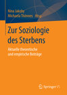 Buchcover Zur Soziologie des Sterbens