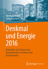 Buchcover Denkmal und Energie 2016