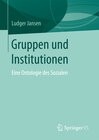 Buchcover Gruppen und Institutionen