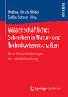 Buchcover Wissenschaftliches Schreiben in Natur- und Technikwissenschaften
