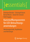 Buchcover Kunststoffkomponenten für LED-Beleuchtungsanwendungen