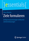 Buchcover Ziele formulieren