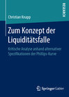 Buchcover Zum Konzept der Liquiditätsfalle