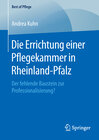 Buchcover Die Errichtung einer Pflegekammer in Rheinland-Pfalz