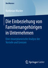 Buchcover Die Einbeziehung von Familienangehörigen in Unternehmen
