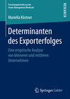 Buchcover Determinanten des Exporterfolges