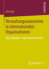 Buchcover Verwaltungsautonomie in internationalen Organisationen