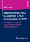 Buchcover Internationales Personalmanagement in multinationalen Unternehmen