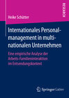 Buchcover Internationales Personalmanagement in multinationalen Unternehmen