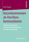 Buchcover Nutzerkommentare als Anschlusskommunikation