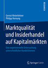 Buchcover Marktqualität und Insiderhandel auf Kapitalmärkten
