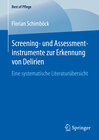 Buchcover Screening- und Assessmentinstrumente zur Erkennung von Delirien
