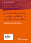 Buchcover Governance-Regime des Transfers von Bildung für nachhaltige Entwicklung