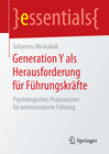 Buchcover Generation Y als Herausforderung für Führungskräfte