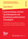 Buchcover Zusammenhänge zwischen Sprachkompetenz und Bearbeitung mathematischer Textaufgaben